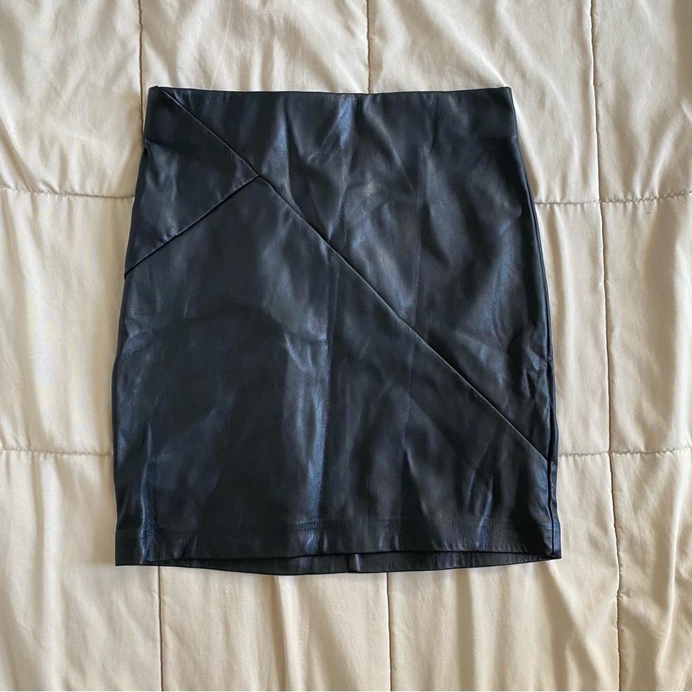 Dynamite faux leather high waisted skirt